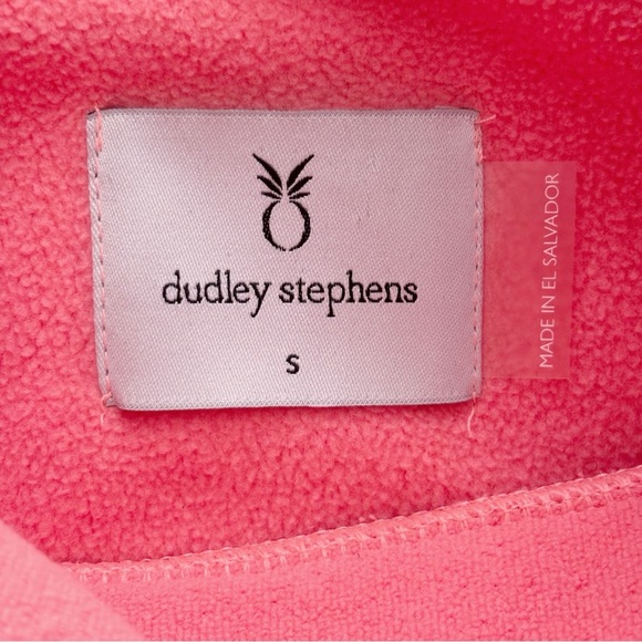 Dudley Stephens Park Slope Fleece Pullover Small Coral - Picture 4 of 6